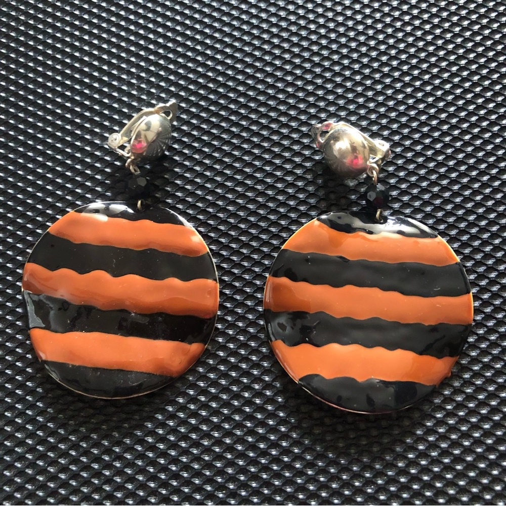 Black/Brown Statement Earrings